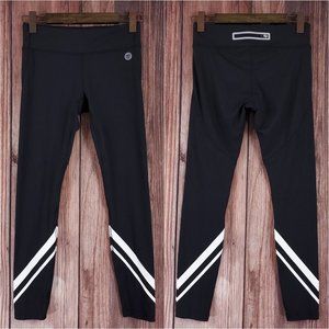 Tory Burch Tory Sport Womens Size Medium Chevron Legging Black White 17219